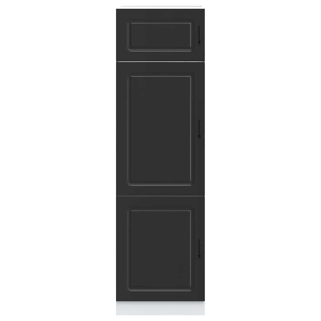 Armadio da Cucina Kalmar Nero in Legno Multistrato