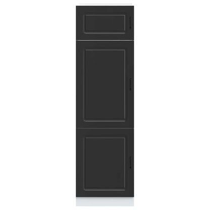 Armadio da Cucina Kalmar Nero in Legno Multistrato