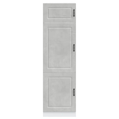 Armadio da Cucina Kalmar Grigio Cemento in Legno Multistrato