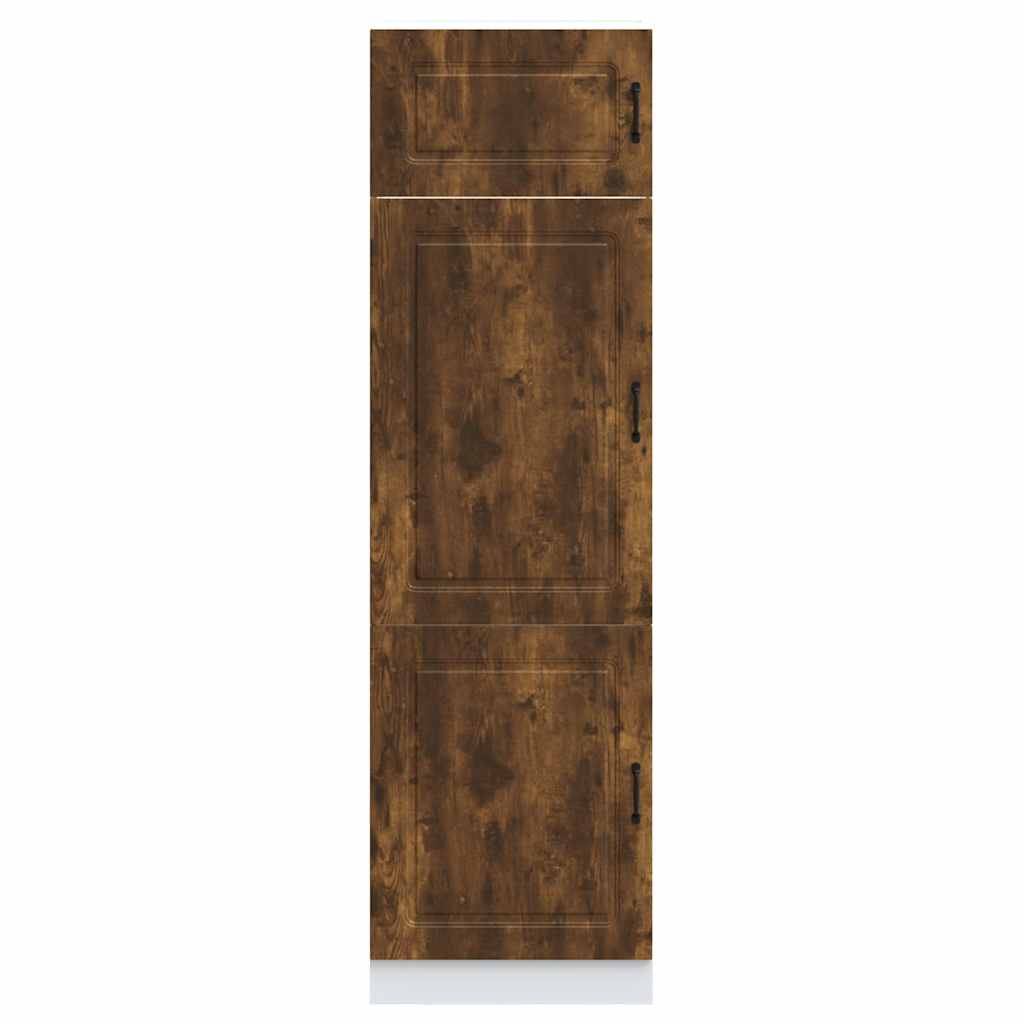 Armadio da Cucina Kalmar Rovere Fumo in Legno Multistrato