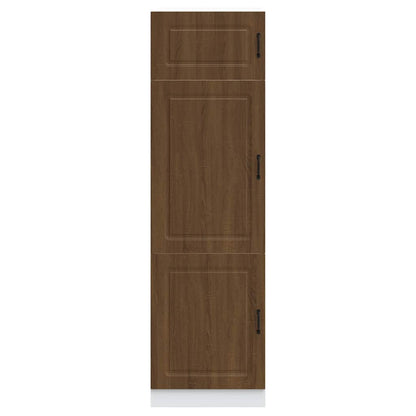 Armadio da Cucina Kalmar Rovere Marrone in Legno Multistrato