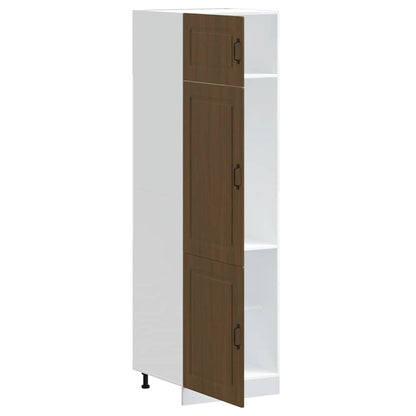 Armadio da Cucina Kalmar Rovere Marrone in Legno Multistrato