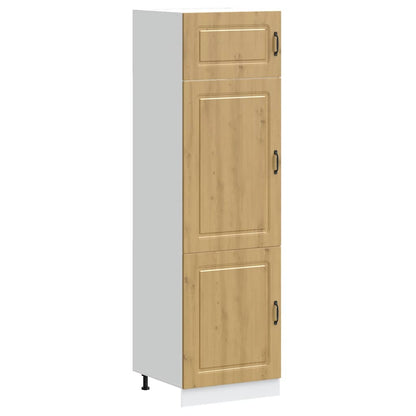 Armadio da Cucina Kalmar Rovere Artigianale Legno Multistrato