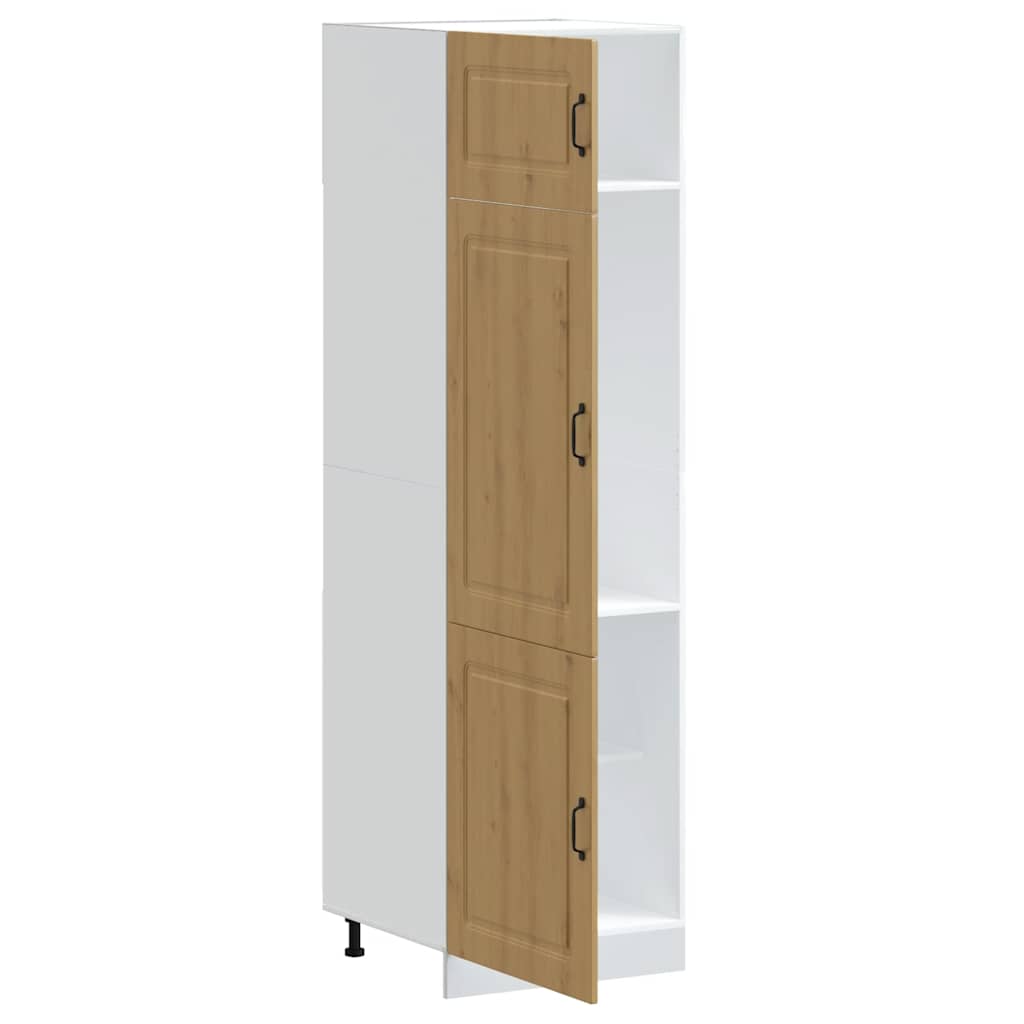 Armadio da Cucina Kalmar Rovere Artigianale Legno Multistrato