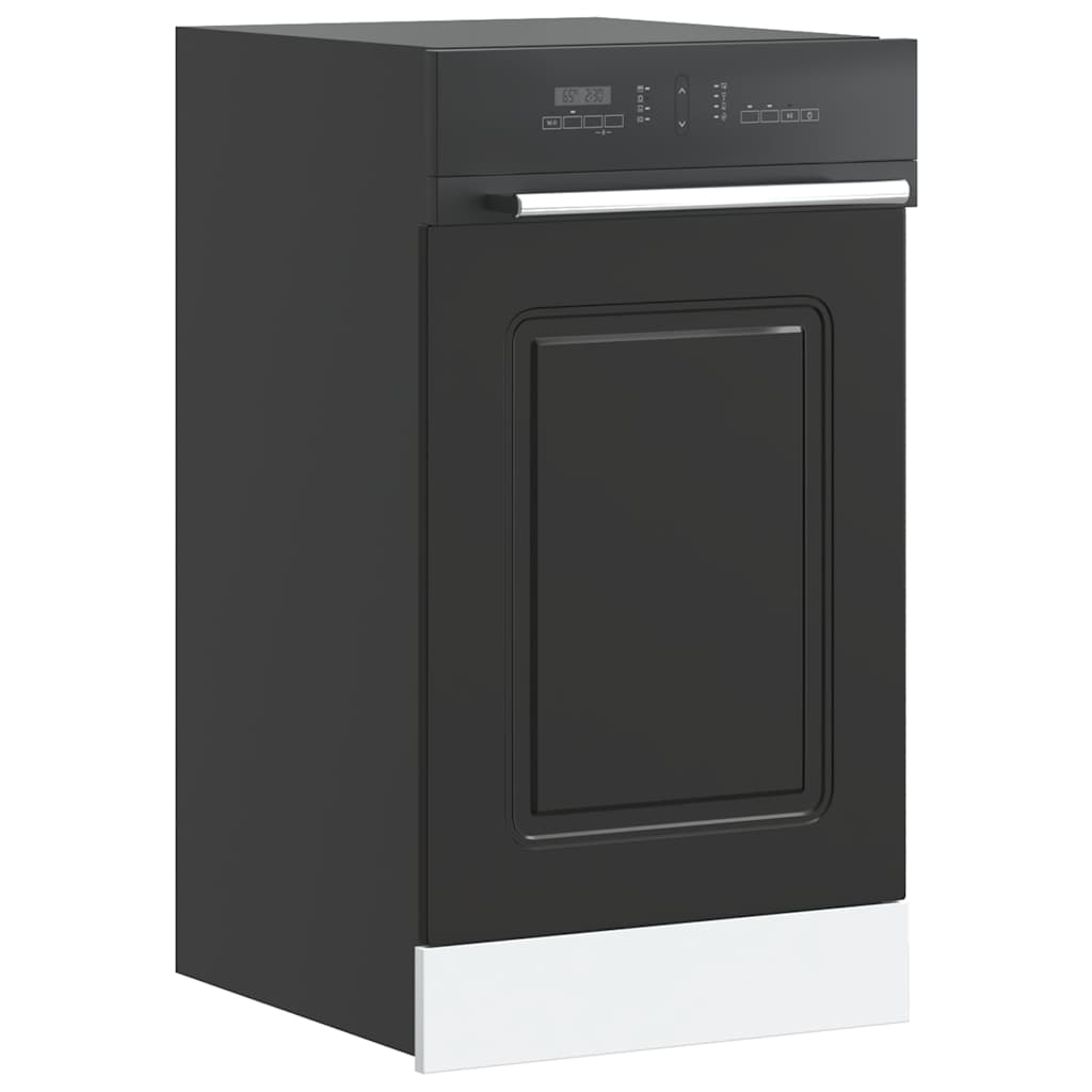 Pannello Lavastoviglie Kalmar Nero 45x1,5x67 cm in Truciolato