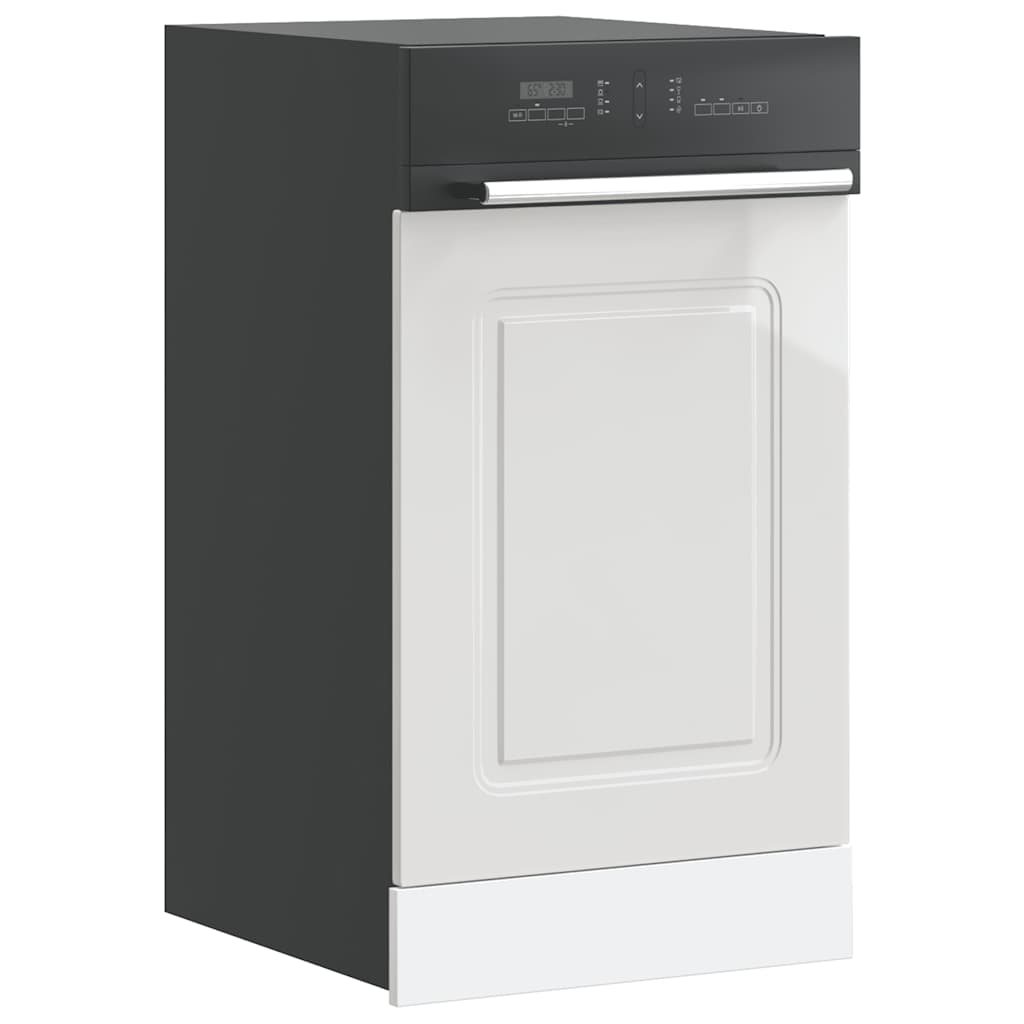 Pannello Lavastoviglie Kalmar Bianco Lucido 45x1,5x67 cm