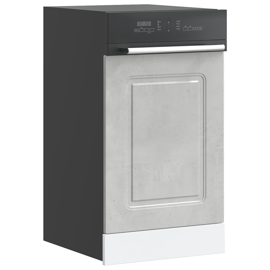Pannello Lavastoviglie Kalmar Grigio Cemento 45x1,5x67 cm