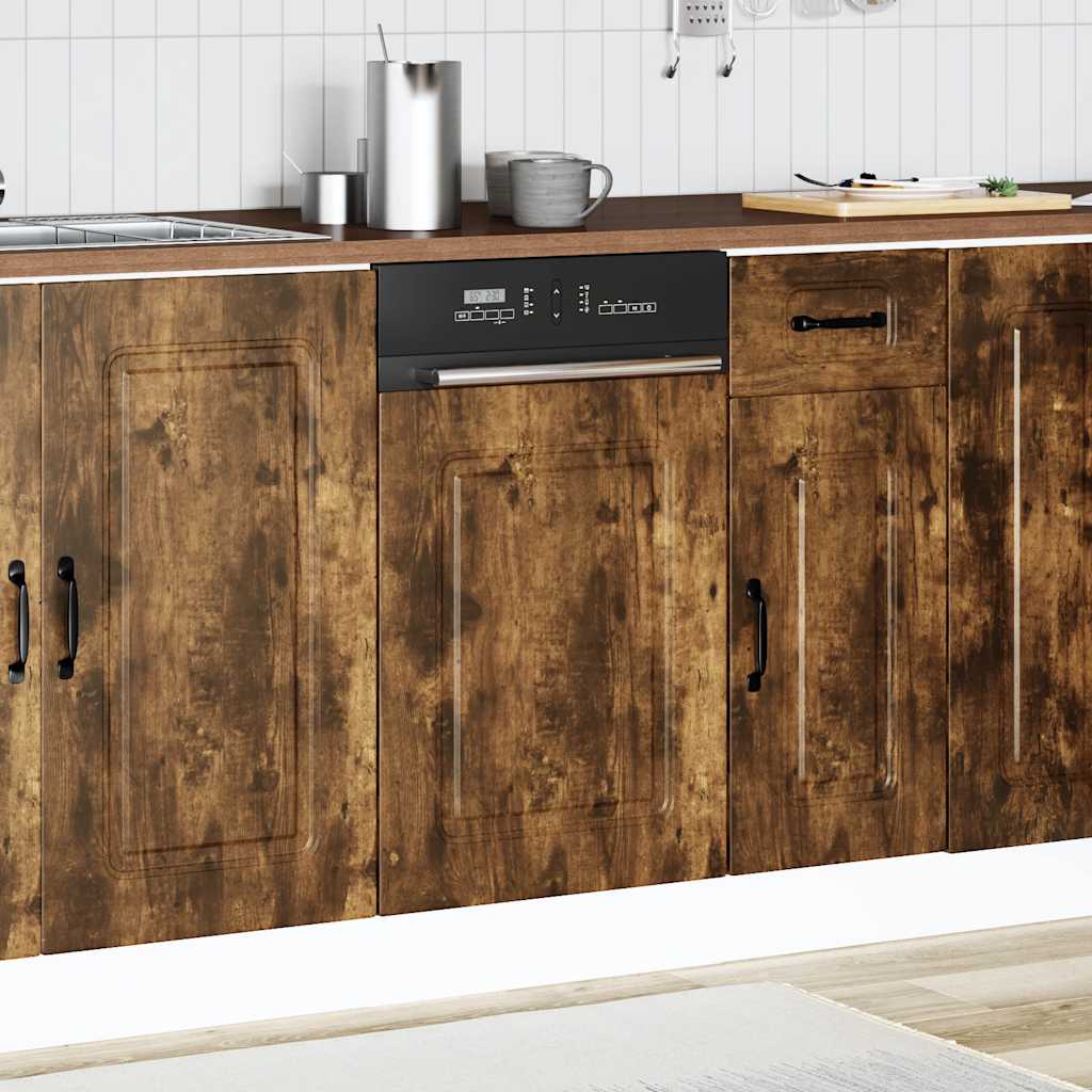 Pannello Lavastoviglie Kalmar Rovere Fumo 45x1,5x67 cm