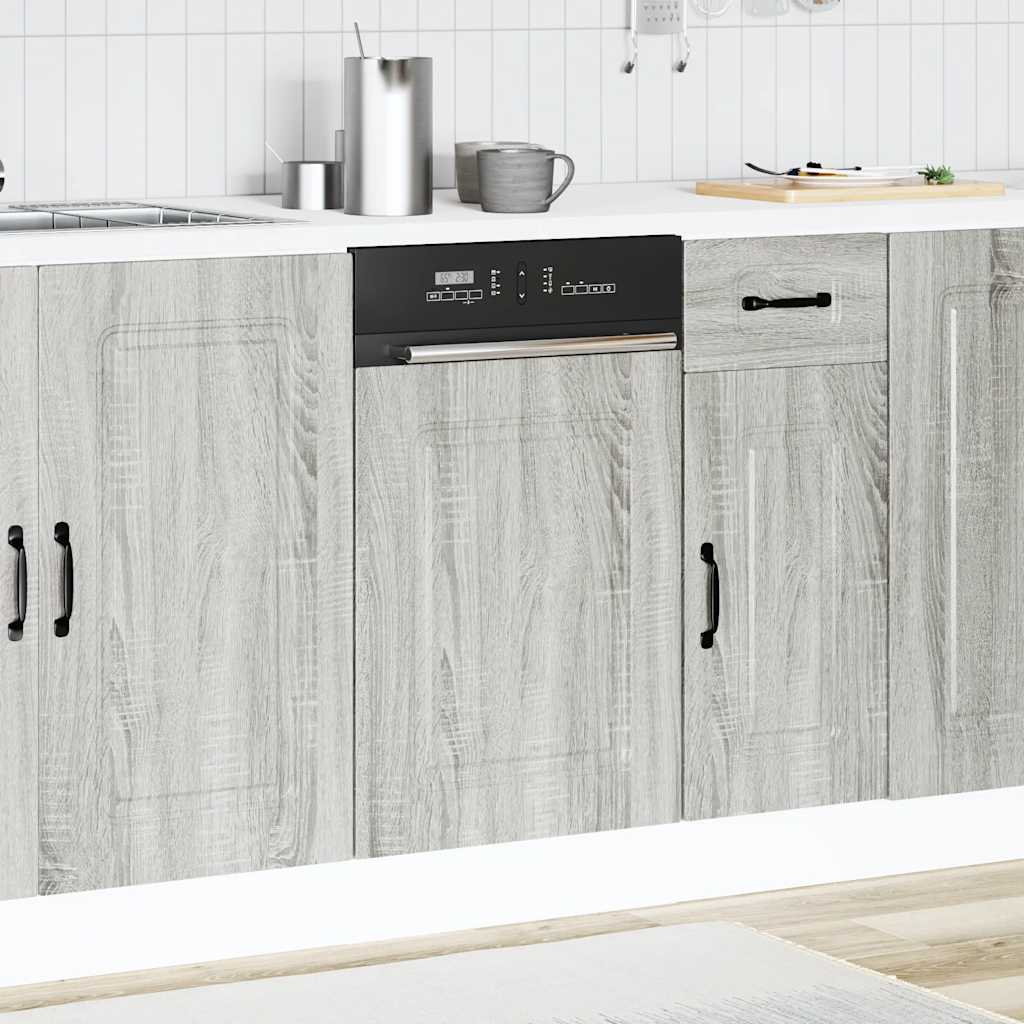 Pannello Lavastoviglie Kalmar Grigio Sonoma 45x1,5x67 cm