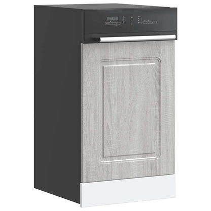 Pannello Lavastoviglie Kalmar Grigio Sonoma 45x1,5x67 cm