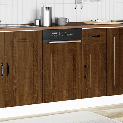Pannello Lavastoviglie Kalmar Rovere Marrone 45x1,5x67 cm