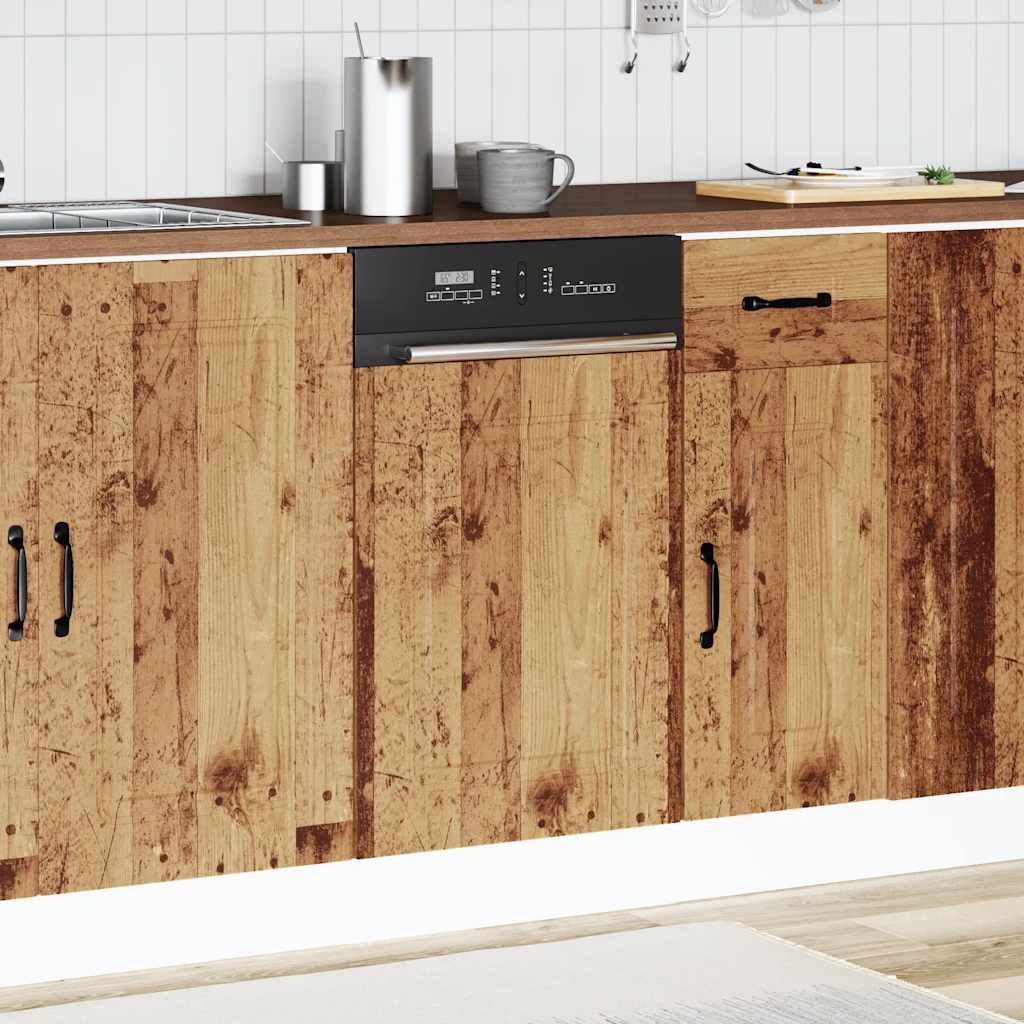 Pannello Lavastoviglie Kalmar Legno Antico 45x1,5x67 cm