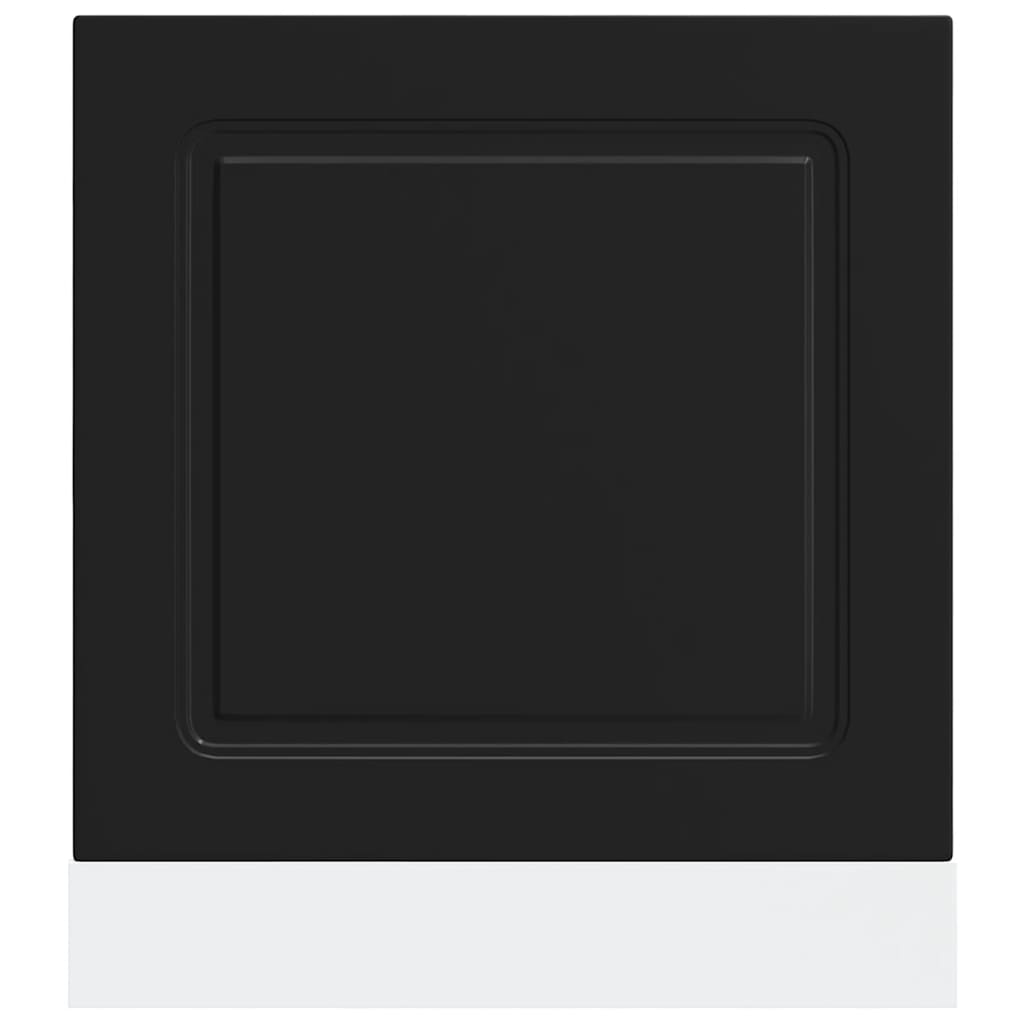 Pannello Lavastoviglie Kalmar Nero 60x1,5x67 cm in Truciolato