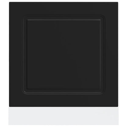 Pannello Lavastoviglie Kalmar Nero 60x1,5x67 cm in Truciolato