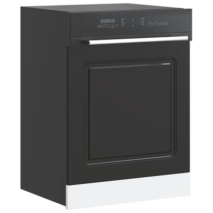 Pannello Lavastoviglie Kalmar Nero 60x1,5x67 cm in Truciolato