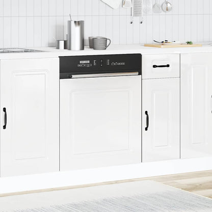 Pannello Lavastoviglie Kalmar Bianco Lucido 60x1,5x67 cm