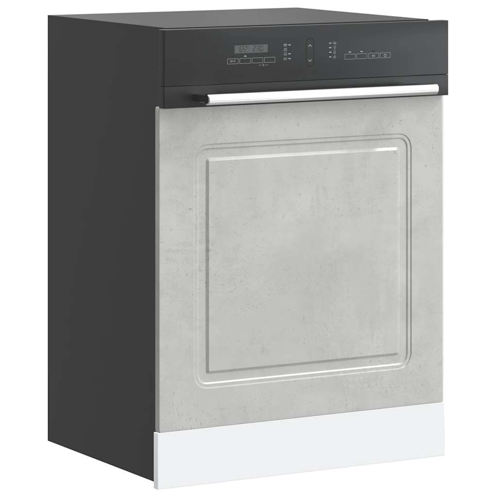 Pannello Lavastoviglie Kalmar Grigio Cemento 60x1,5x67 cm