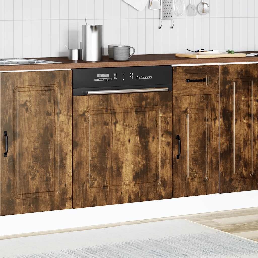 Pannello Lavastoviglie Kalmar Rovere Fumo 60x1,5x67 cm