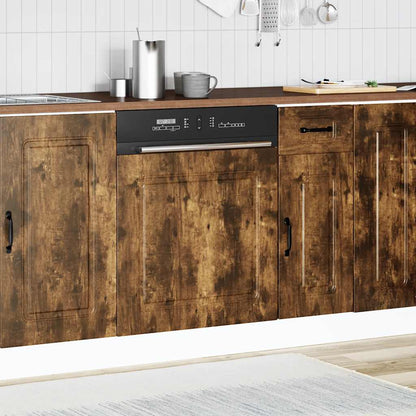 Pannello Lavastoviglie Kalmar Rovere Fumo 60x1,5x67 cm