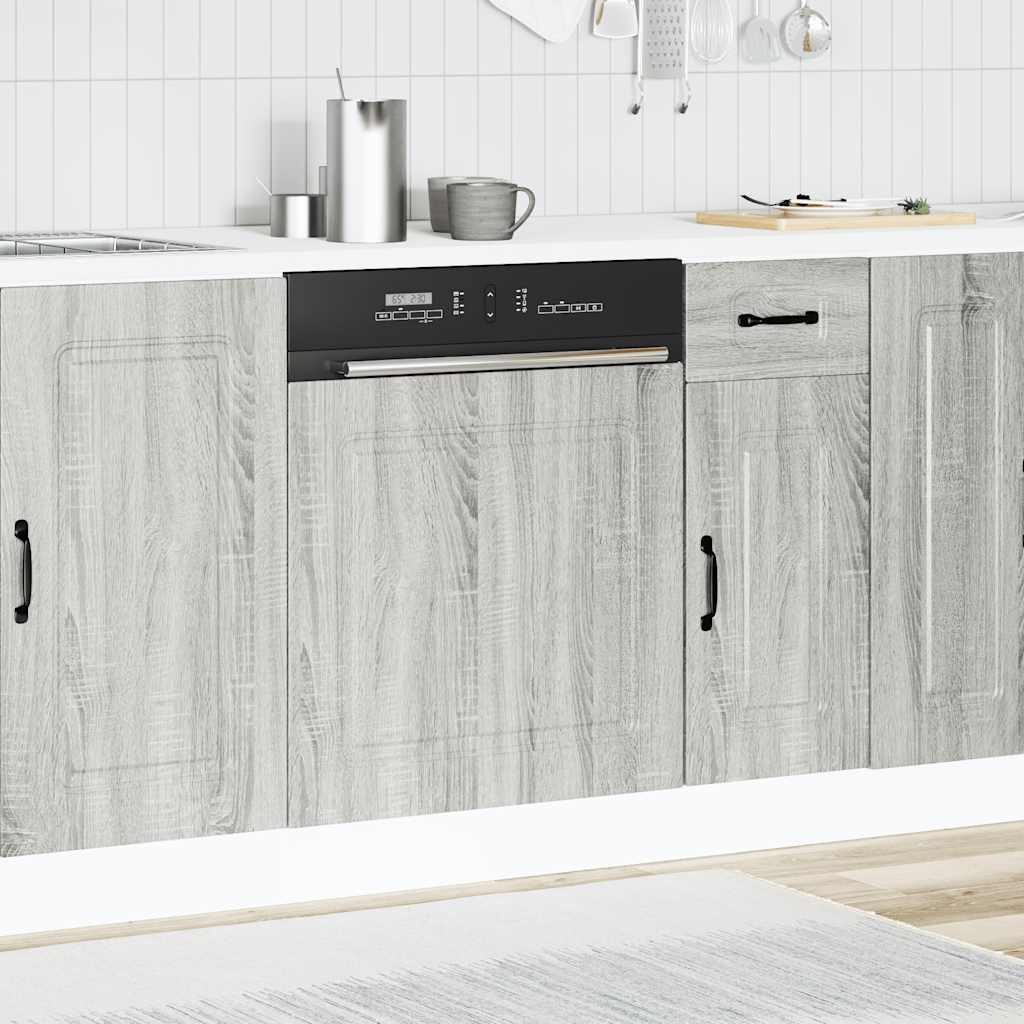Pannello Lavastoviglie Kalmar Grigio Sonoma 60x1,5x67 cm
