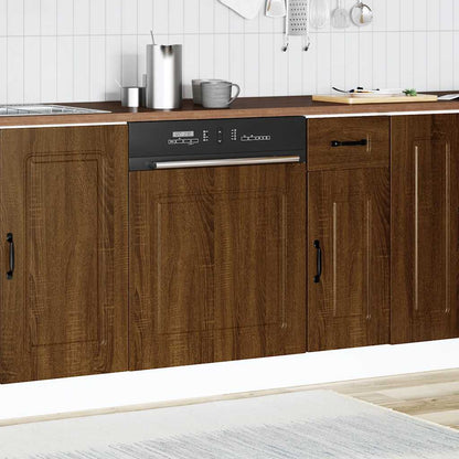 Pannello Lavastoviglie Kalmar Rovere Marrone 60x1,5x67 cm