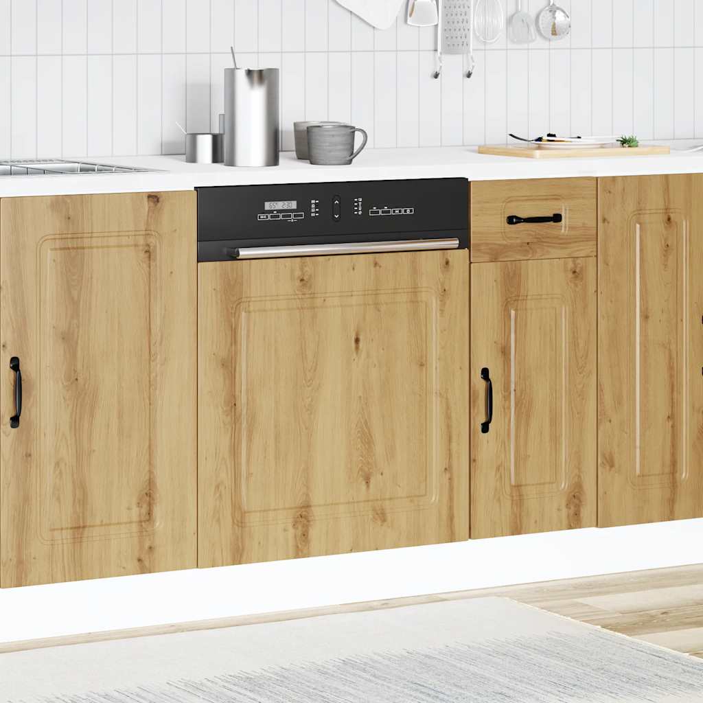 Pannello Lavastoviglie Kalmar Rovere Artigianale 60x1,5x67 cm