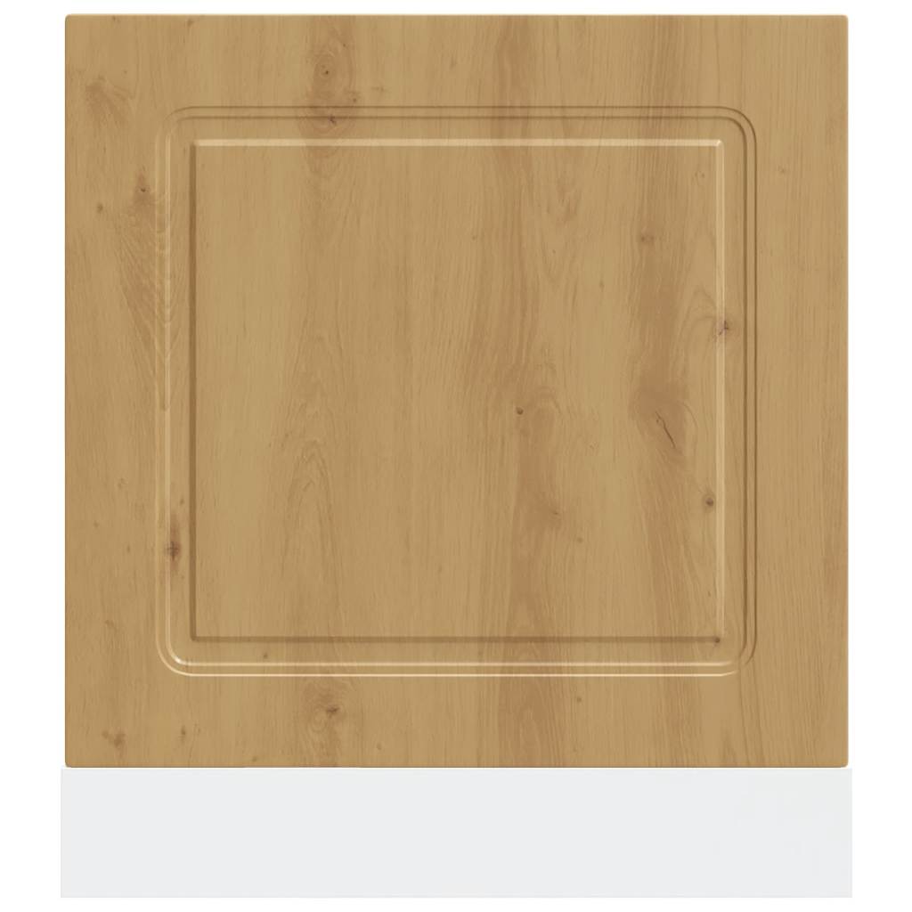 Pannello Lavastoviglie Kalmar Rovere Artigianale 60x1,5x67 cm