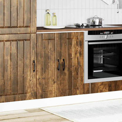 Mobile Base Lavello Lucca Rovere Fumo in Legno Multistrato