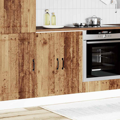 Mobile Base Lavello Lucca Legno Antico in Legno Multistrato