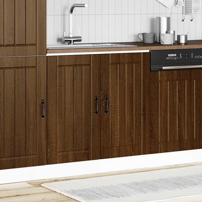 Mobile Base Lavello Lucca Rovere Marrone in Legno Multistrato