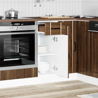 Base da Cucina Lucca Rovere Marrone in Legno Multistrato