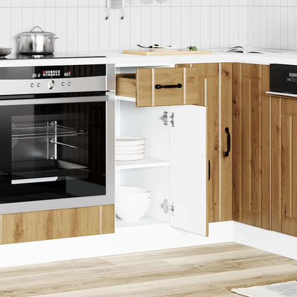 Base da Cucina Lucca Rovere Artigianale in Legno Multistrato