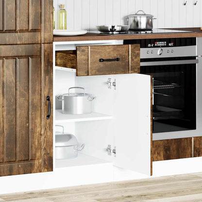 Base da Cucina Lucca Rovere Fumo in Legno Multistrato