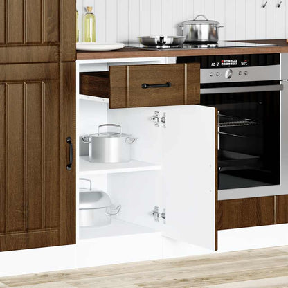 Base da Cucina Lucca Rovere Marrone in Legno Multistrato