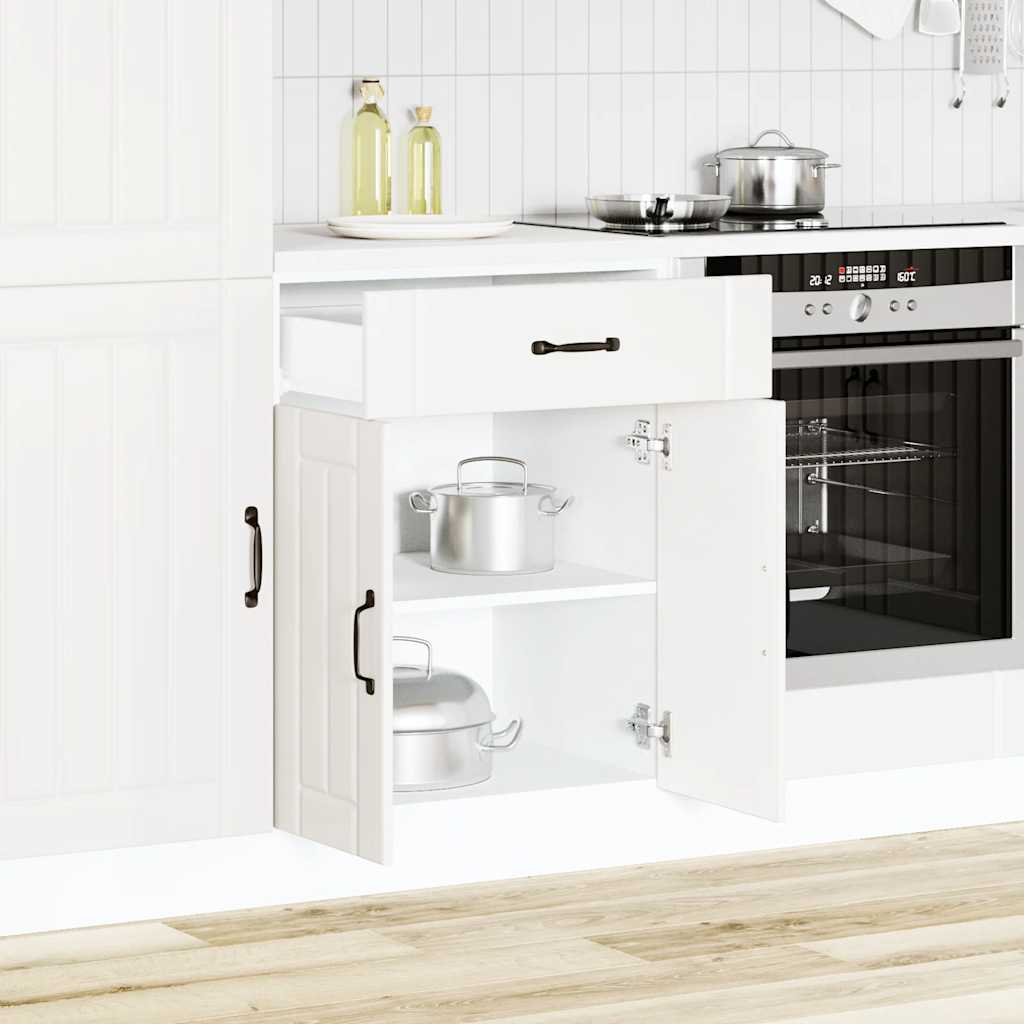 Base da Cucina Lucca Bianco in Legno Multistrato