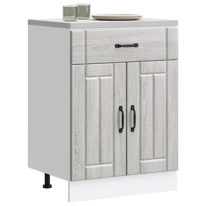 Base da Cucina Lucca Grigio Sonoma in Legno Multistrato