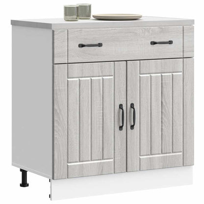 Base da Cucina Lucca Grigio Sonoma in Legno Multistrato