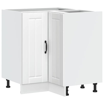 Mobile Base ad Angolo Cucina Lucca Bianco in Legno Multistrato