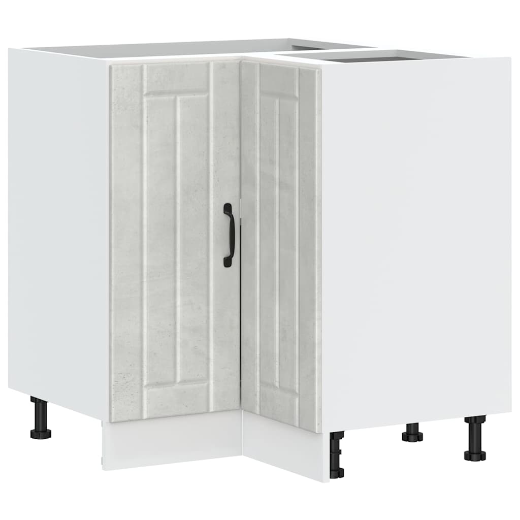 Mobile Base ad Angolo Cucina Lucca Grigio Cemento in Truciolato