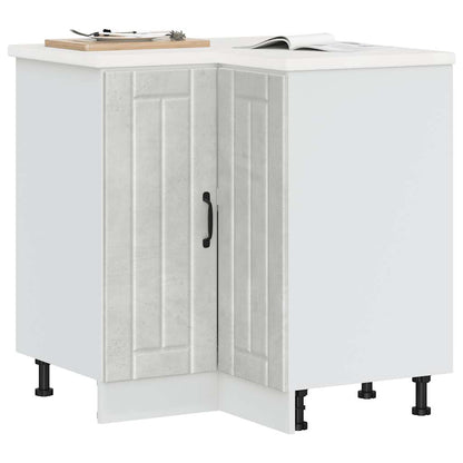 Mobile Base ad Angolo Cucina Lucca Grigio Cemento in Truciolato