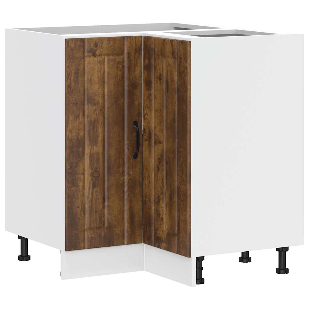 Mobile Base ad Angolo Cucina Lucca Rovere Fumo in Truciolato