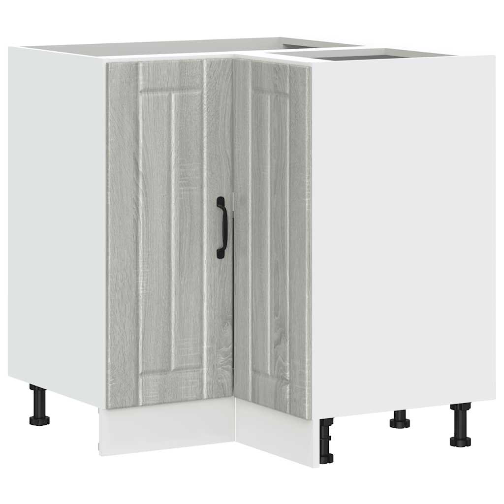 Mobile Base ad Angolo Cucina Lucca Grigio Sonoma in Truciolato