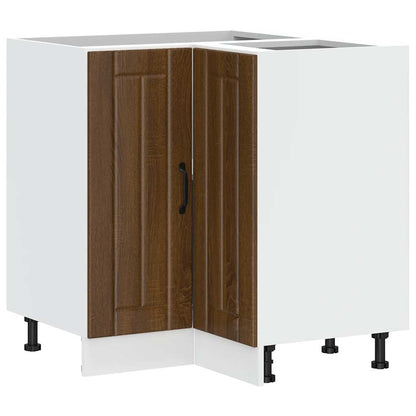 Mobile Base ad Angolo Cucina Lucca Rovere Marrone in Truciolato