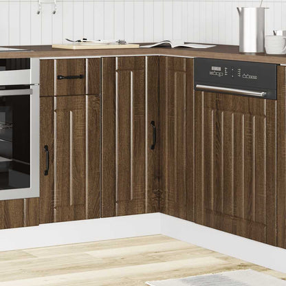 Mobile Base ad Angolo Cucina Lucca Rovere Marrone in Truciolato