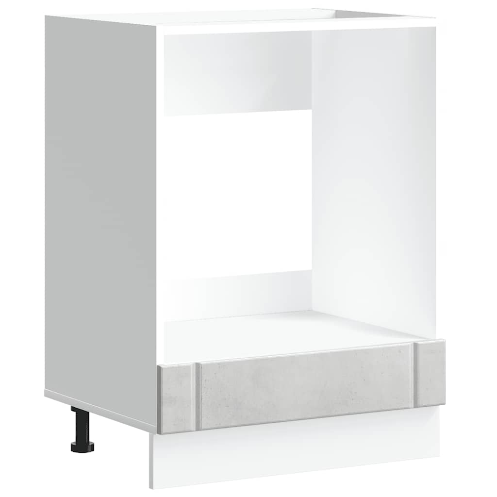 Armadio Forno Lucca Grigio Cemento in Legno Multistrato