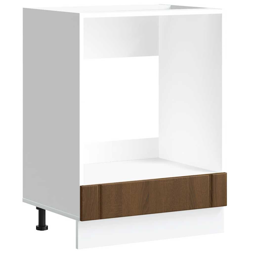 Armadio Forno Lucca Rovere Marrone in Legno Multistrato
