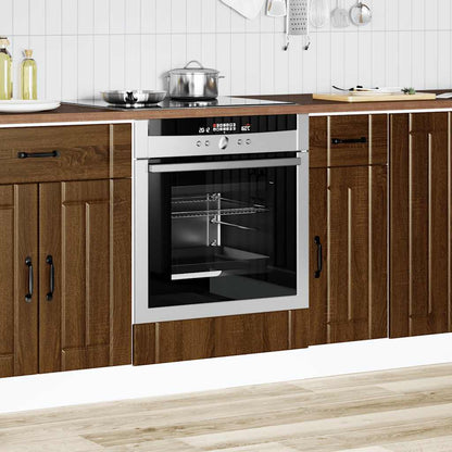 Armadio Forno Lucca Rovere Marrone in Legno Multistrato