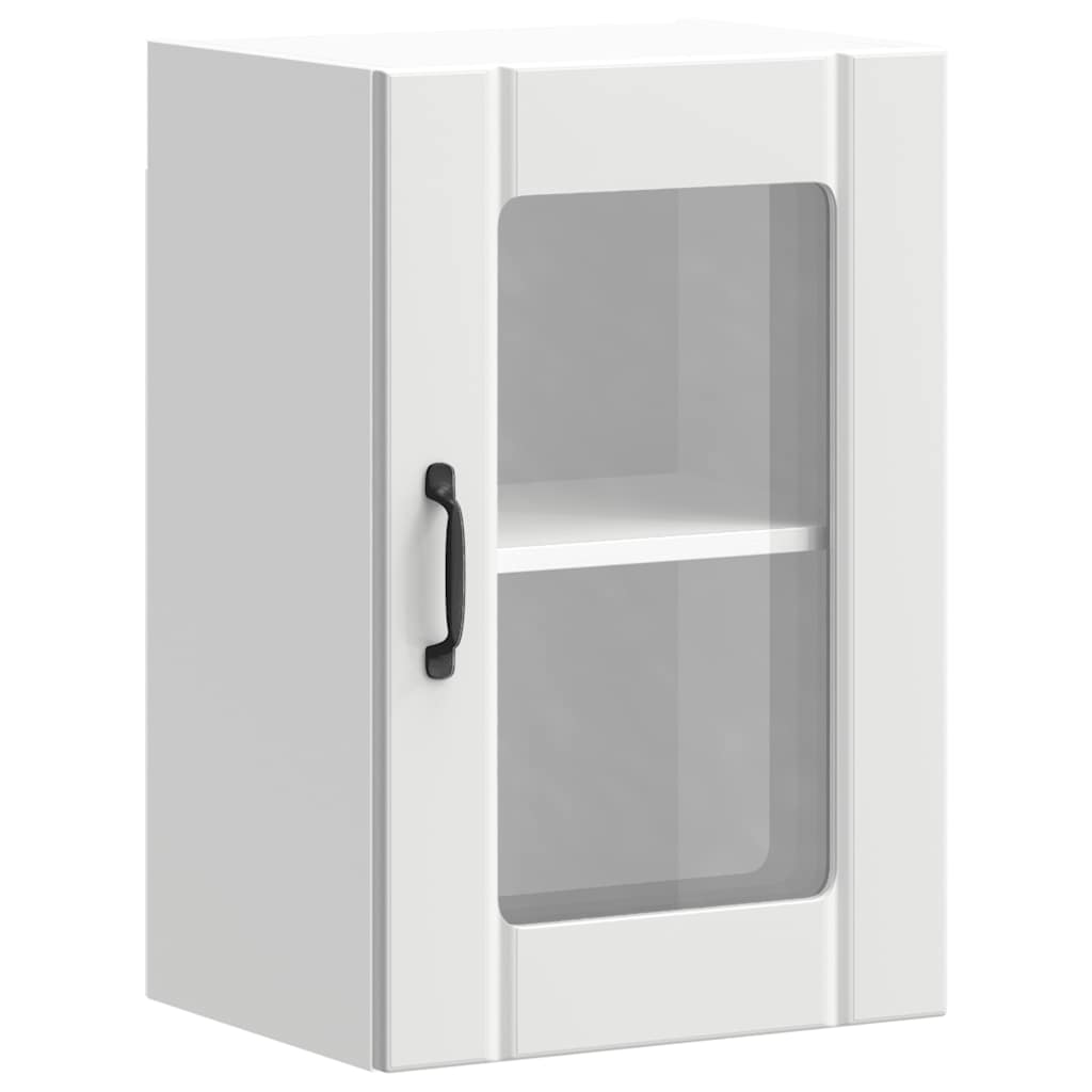 Pensile da Cucina con Porta in Vetro Lucca Bianco