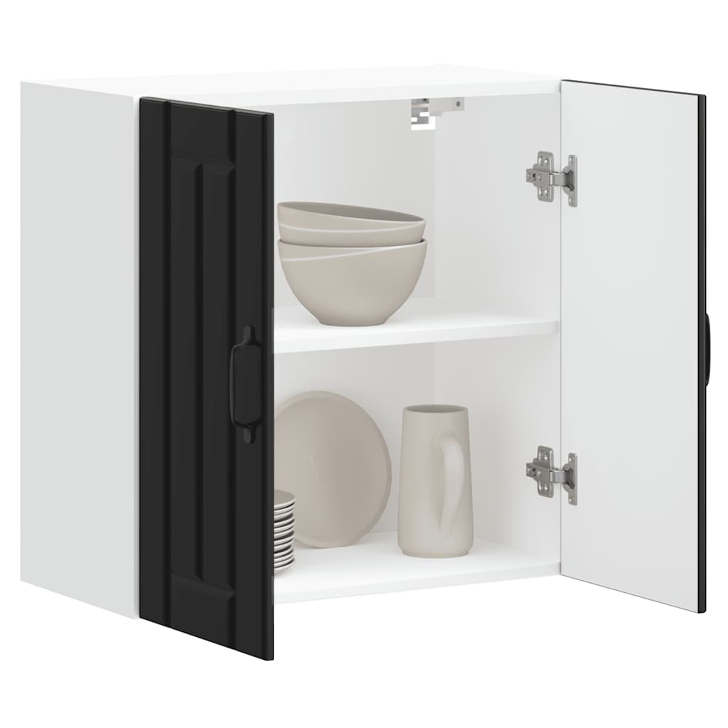 Pensile da Cucina Lucca Nero in Legno Multistrato