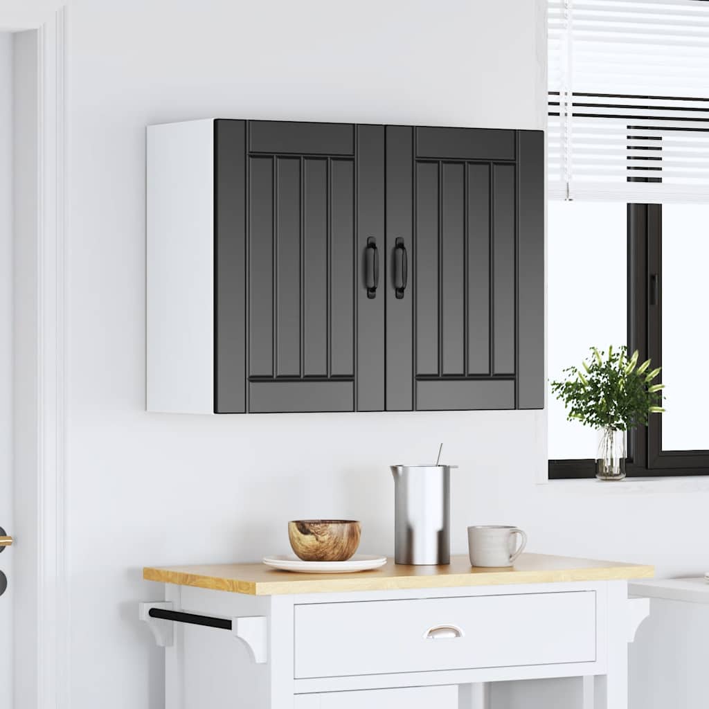 Pensile da Cucina Lucca Nero in Legno Multistrato